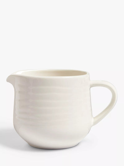 John Lewis John Lewis Wave Fine China Milk Jug 380ml- Buy online at McGrocer