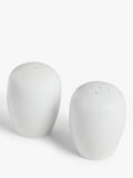 John Lewis porcelain salt and pepper shakers set of 2 white, UK version