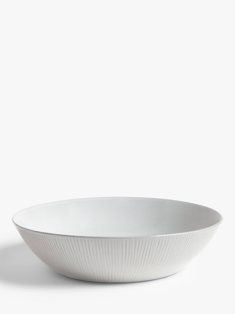 John Lewis grey stoneware low serving bowl 27cm, UK version