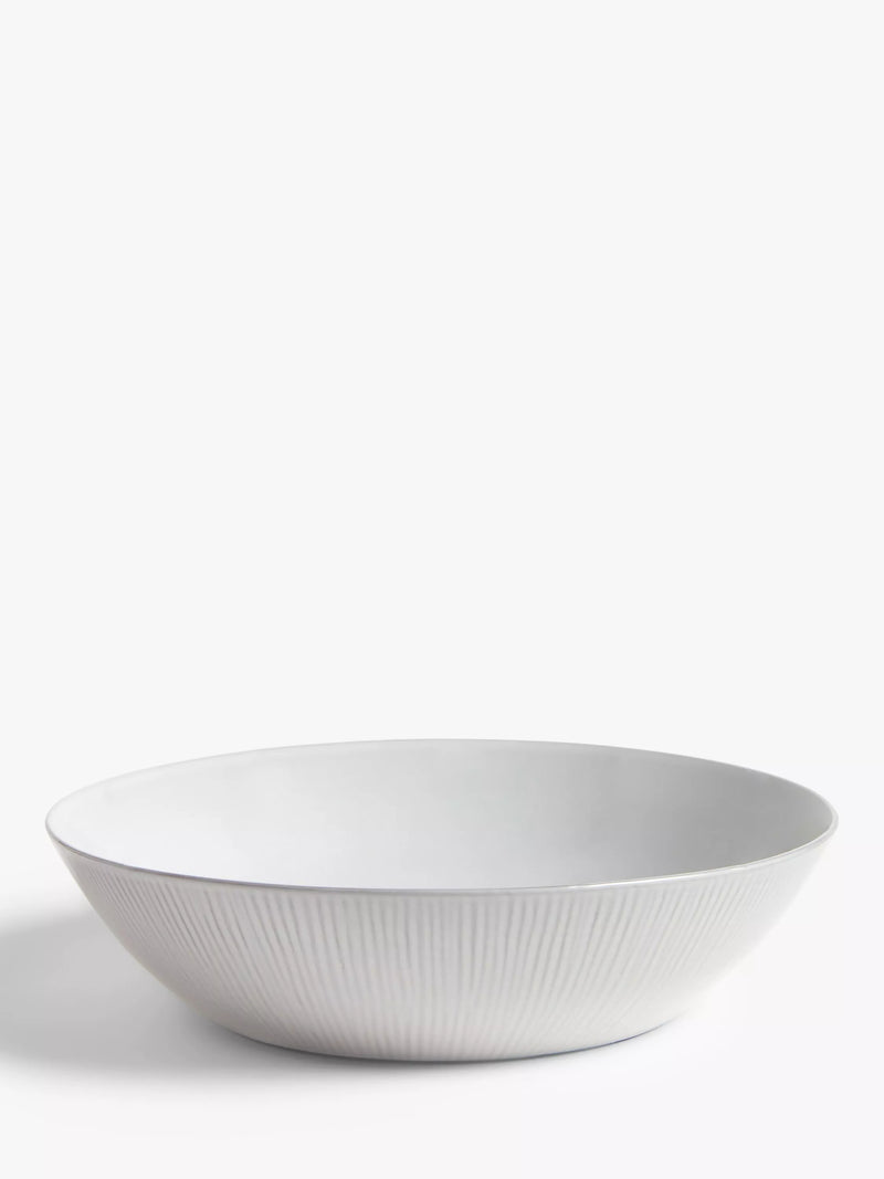 John Lewis grey stoneware low serving bowl 27cm, UK version