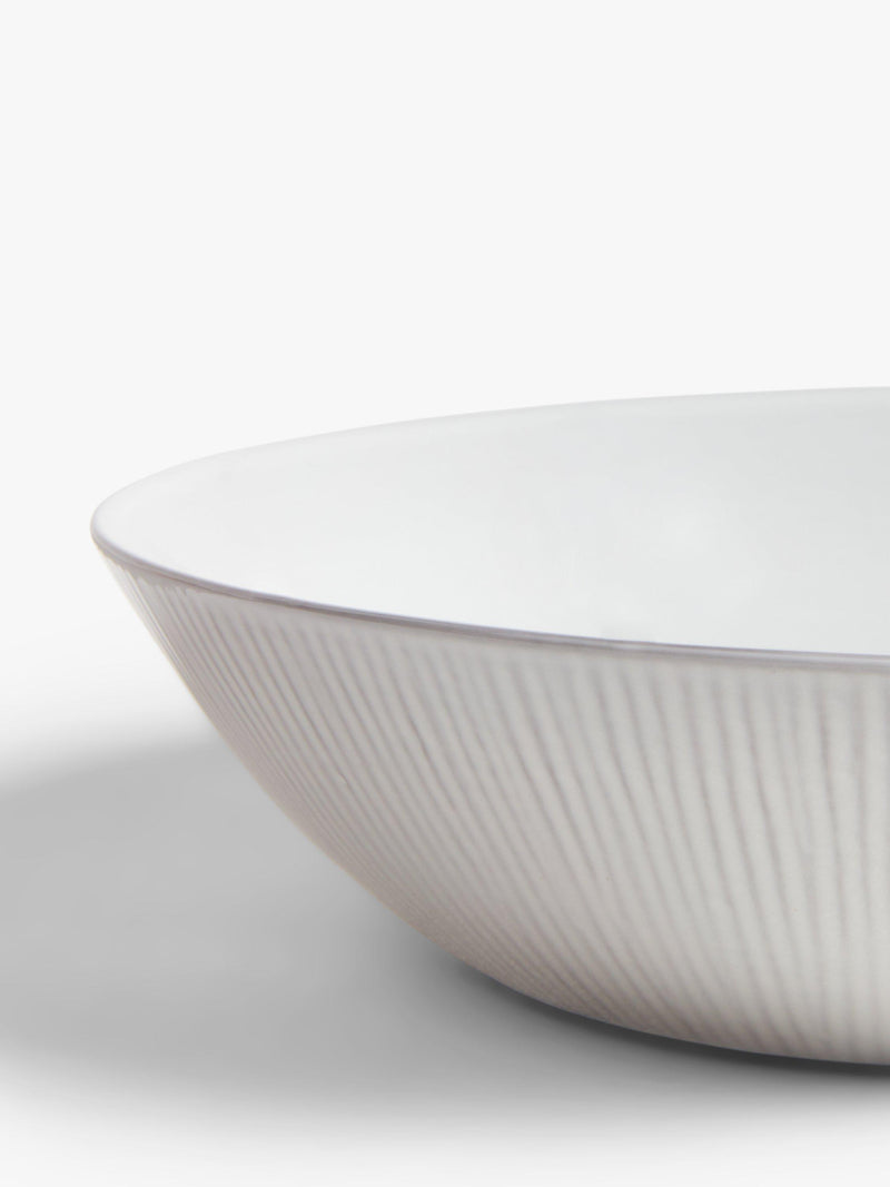 John Lewis grey stoneware low serving bowl 27cm, UK version