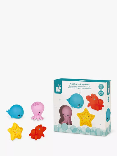 John Lewis Janod Sea Squirt Animal Bath Toy Set- Buy online at McGrocer