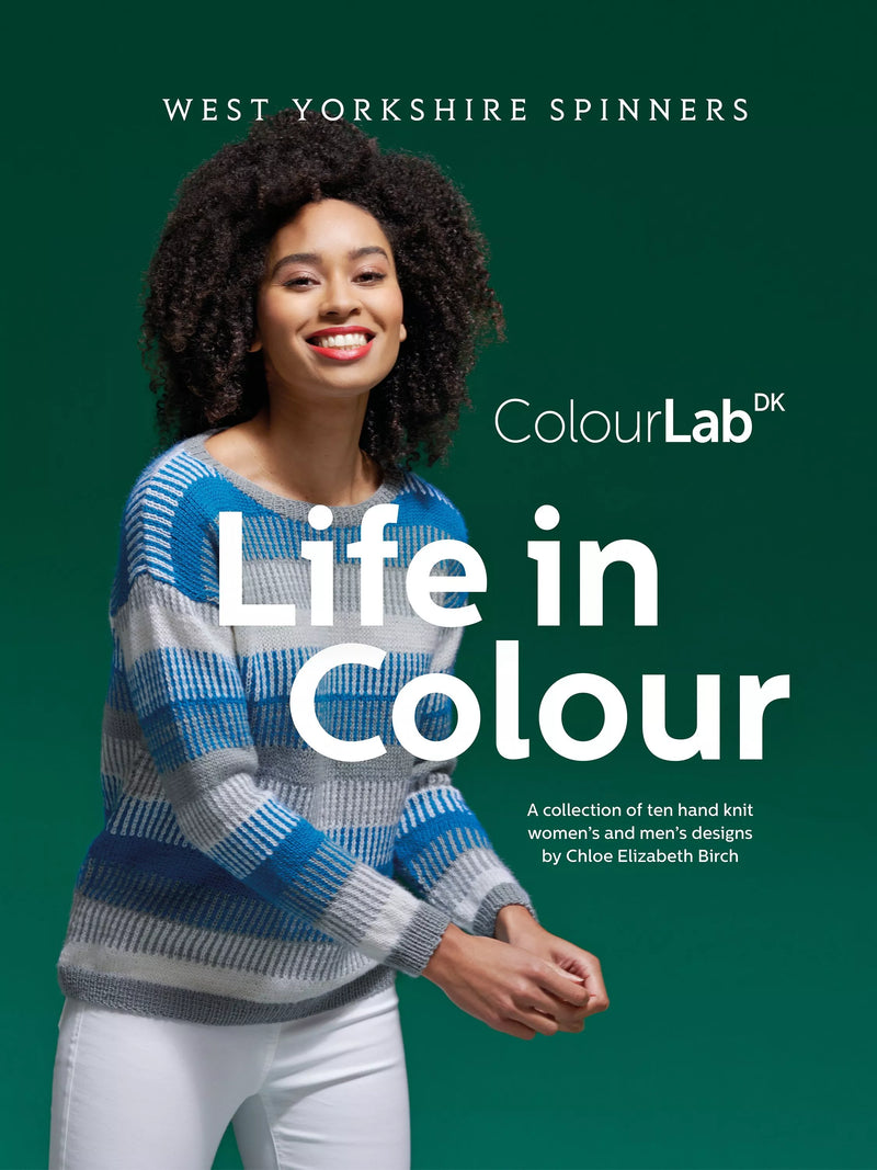 West Yorkshire Spinners ColourLab DK pattern book, imported from the UK
