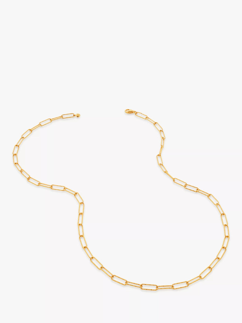 Monica Vinader textured chain necklace 45cm - British product