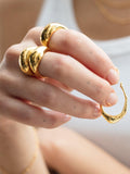 Monica Vinader Deia slim hoop gold vermeil earrings, UK version