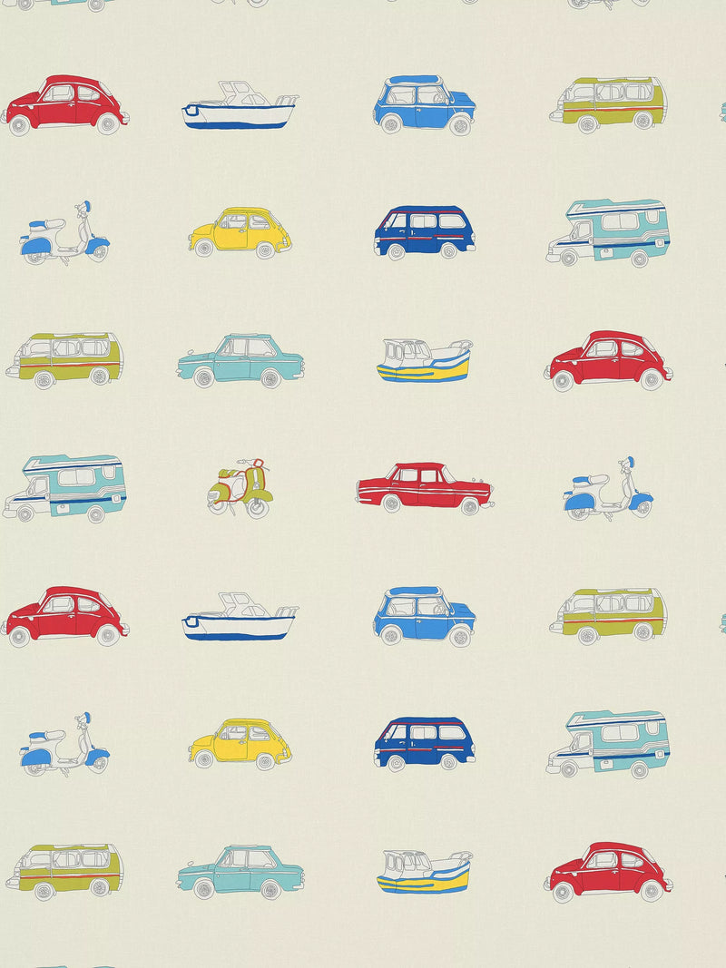 Harlequin Go Go Retro cotton furnishing fabric, imported from the UK