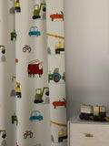 Harlequin novelty vehicle print cotton fabric 141cm, UK version