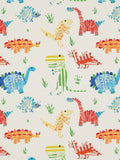 Harlequin Jolly Jurassic furnishing fabric dinosaur print, UK version