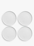 John Lewis porcelain side plate set of 4, white 21.5cm, imported from the UK