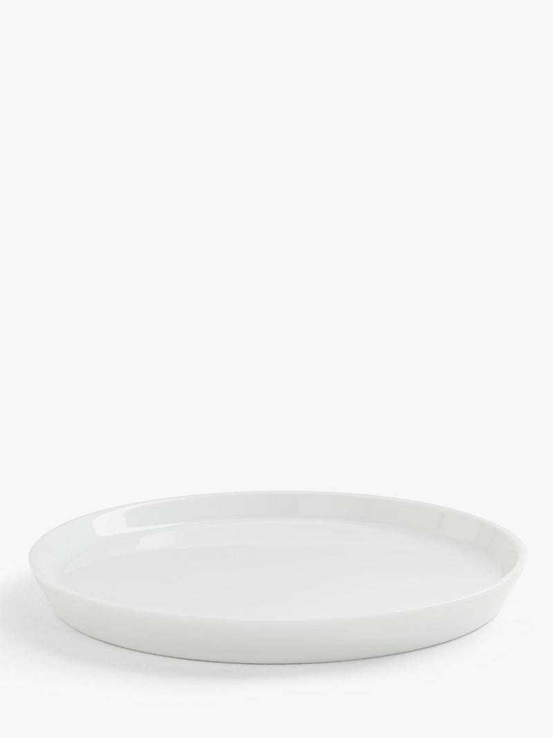 John Lewis porcelain side plate set of 4, white 21.5cm, imported from the UK