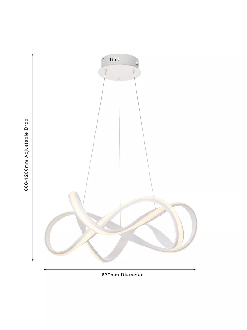 Bay Lighting Constance LED ceiling light matte painted finish 63cm diameter (British brand)