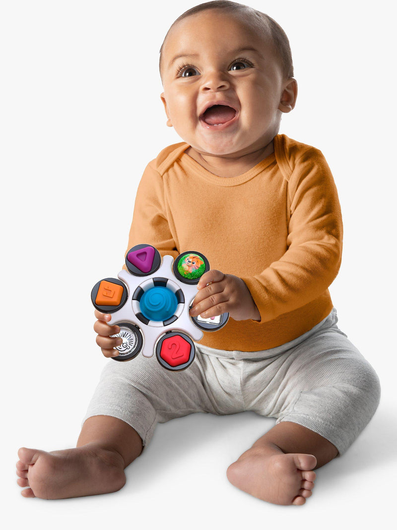 Baby Einstein Curiosity Clutch sensory toy with multiple activities for infants - British product