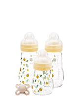 John Lewis MAM Glass Baby Bottle Feed and Soother Set - 170ml & 260ml- Buy online at McGrocer