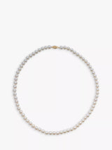 John Lewis E.W Adams Akoya Cultured Pearl Necklace White/Gold- Buy online at McGrocer