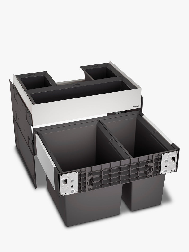 BLANCO under counter 2-section pull-out kitchen bin and organiser 49L - British product