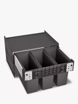 John Lewis BLANCO Select Under Counter 3-Section Pull-Out Kitchen Bin 45L- Buy online at McGrocer