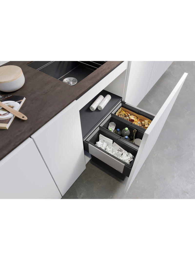 BLANCO Select under counter 3-section pull-out kitchen bin 45L - British product