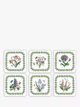 John Lewis Portmeirion Botanic Garden Cork-Backed Placemats and Coasters Set of 6 White/Multi- Buy online at McGrocer
