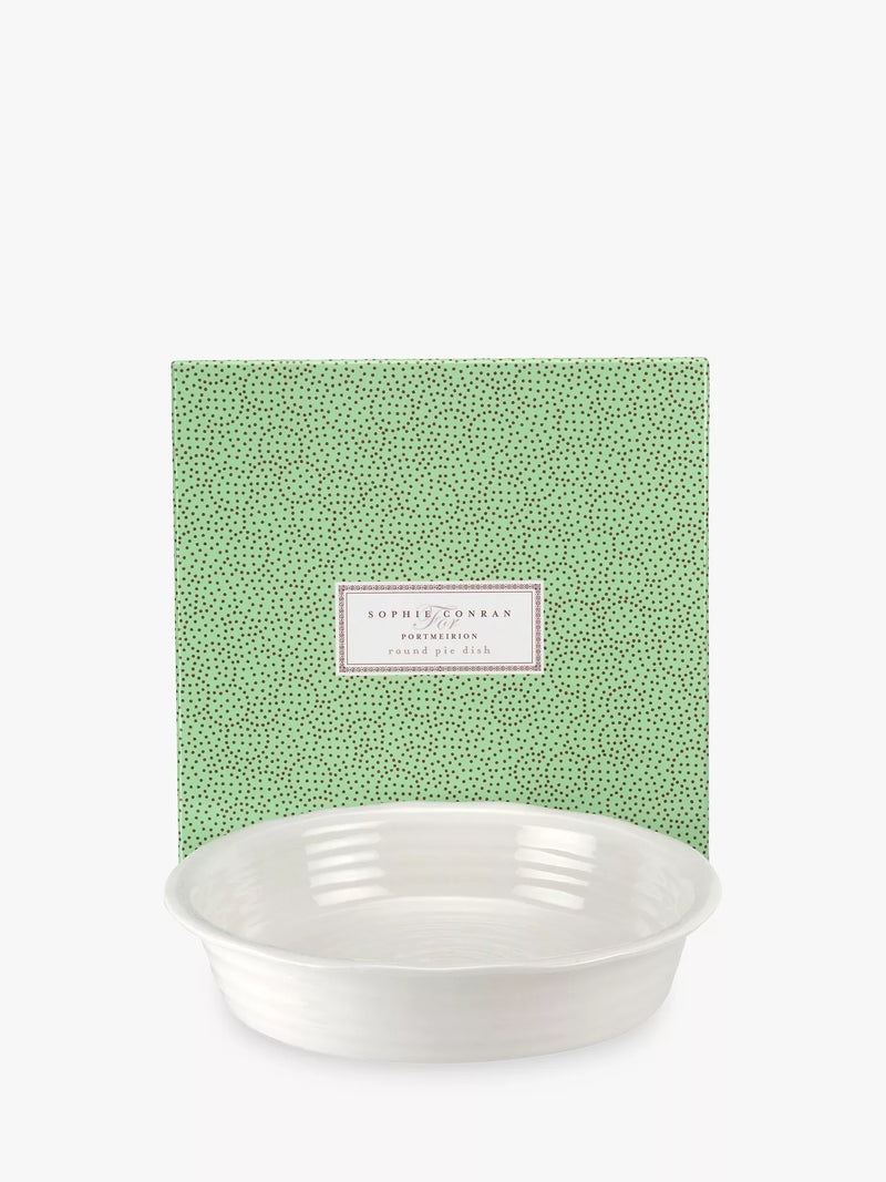 Sophie Conran Portmeirion porcelain pie dish 27cm white, imported from the UK