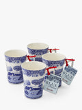 Spode Blue Italian Cottage mugs set of 4 280ml (British brand)