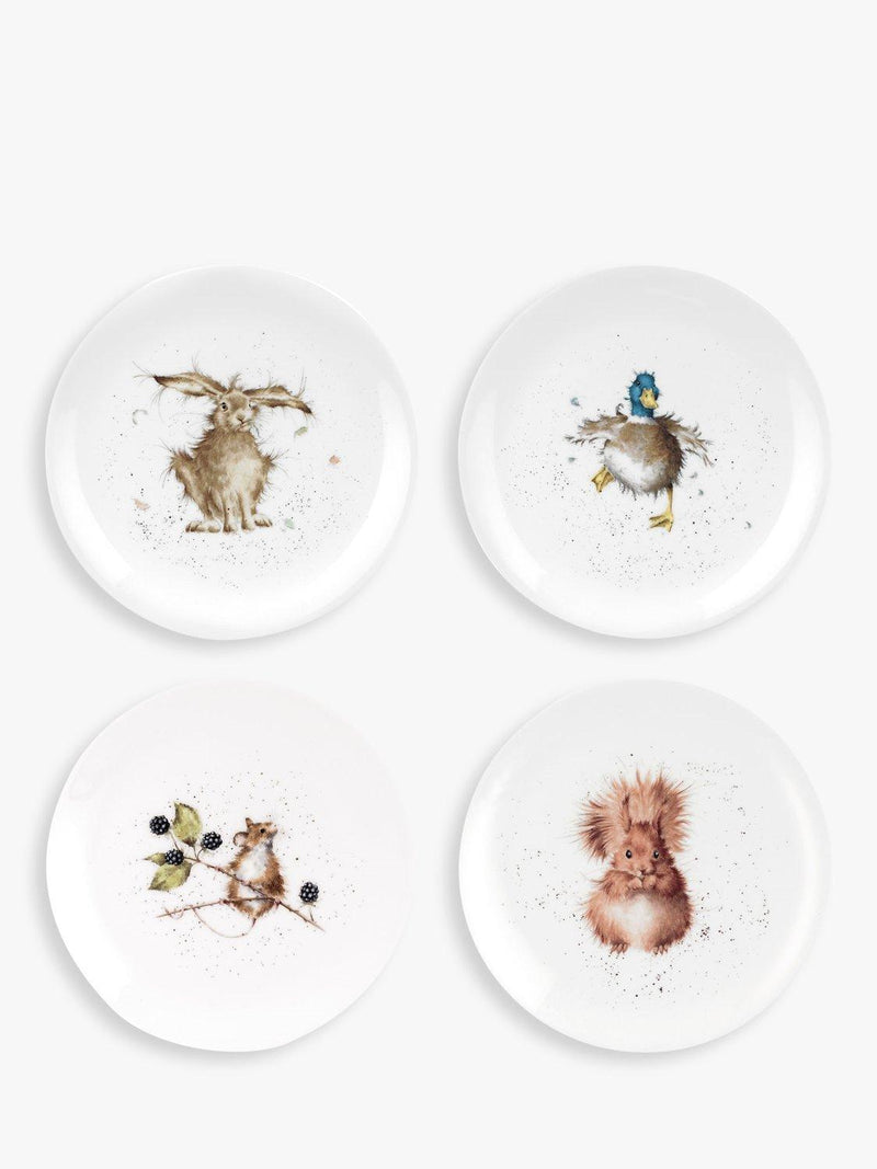 Wrendale Designs 12 piece bone china dinnerware set, imported from the UK