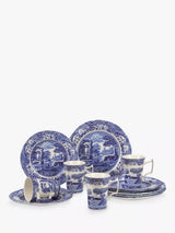 John Lewis Spode Blue Italian Dinnerware Set, 12 Piece, Blue/White- Buy online at McGrocer