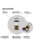 Vango Nova 200 rechargeable USB lantern camping light, imported from the UK