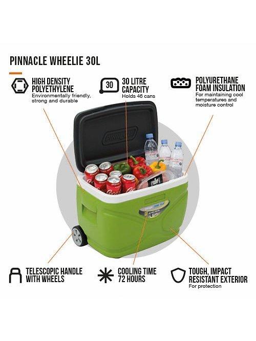 Vango Pinnacle 30L wheelie cooler box, UK version