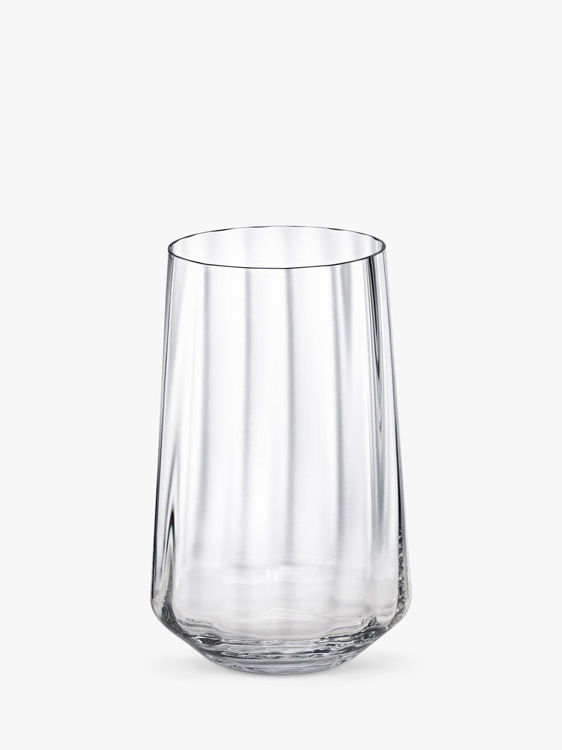 Georg Jensen Bernadotte crystal tumblers clear set of 6 380ml, UK version