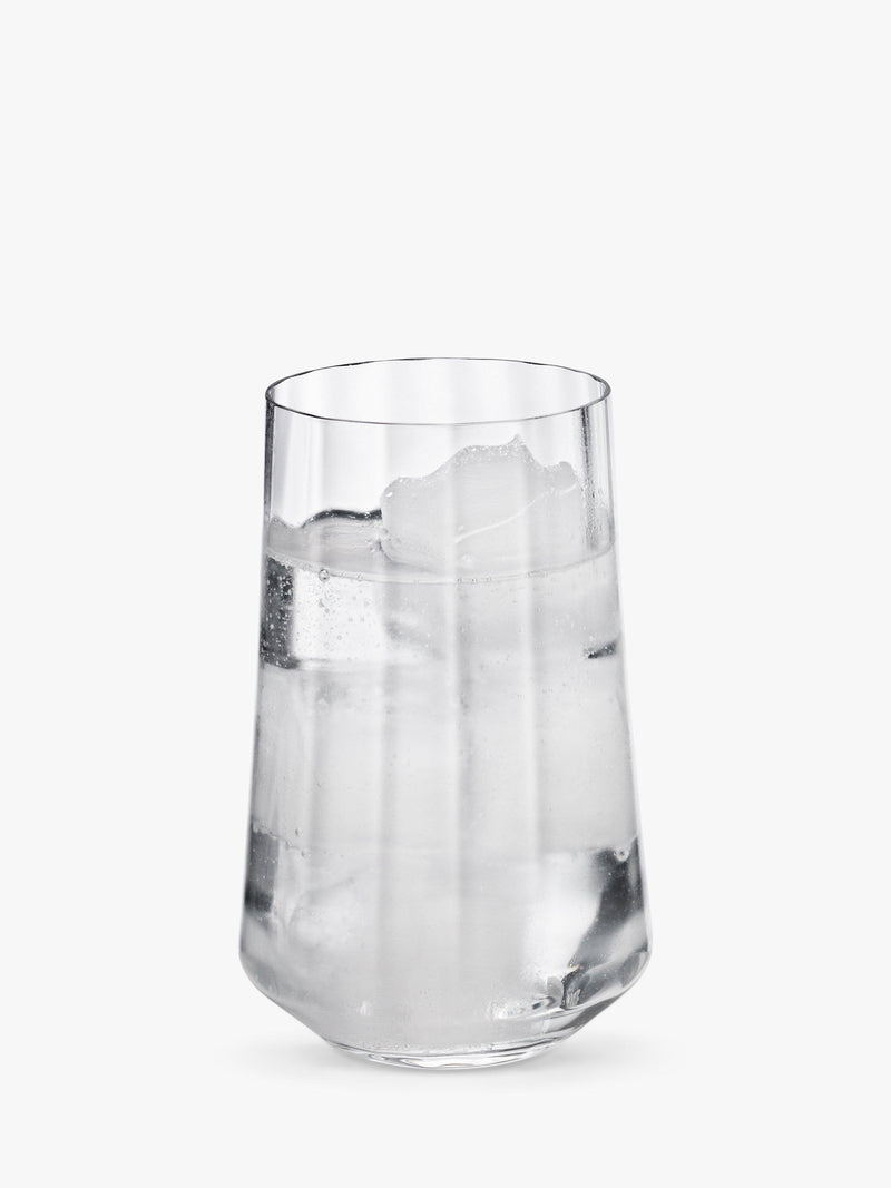 Georg Jensen Bernadotte crystal tumblers clear set of 6 380ml, UK version