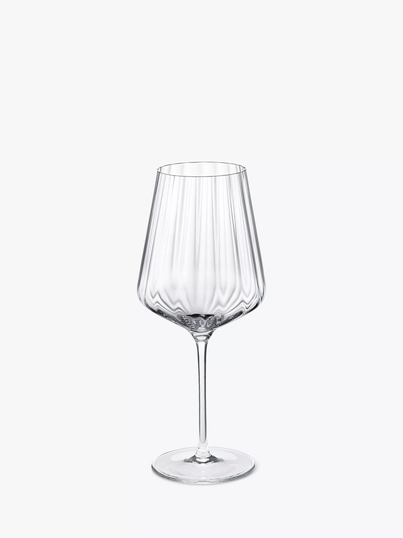Georg Jensen Bernadotte crystal white wine glass set of six 430ml, UK version
