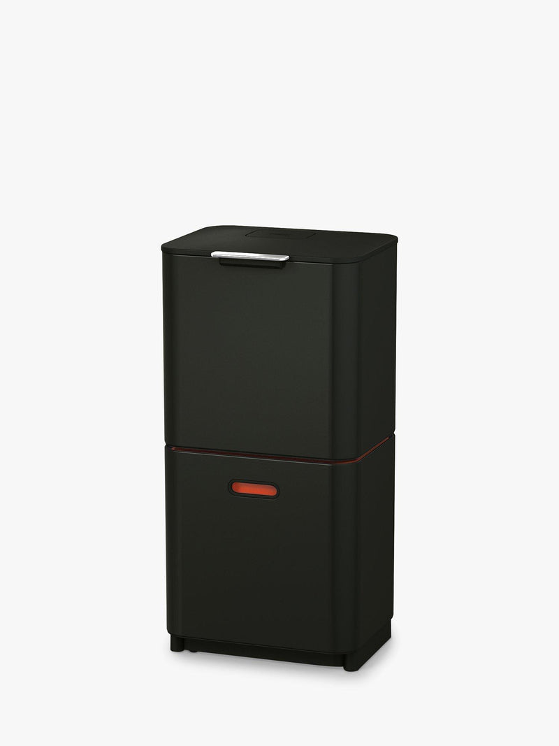 Joseph Joseph Totem Max 60L black waste and recycling bin, UK version