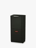 Joseph Joseph Totem Max 60L black waste and recycling bin, UK version