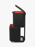 Joseph Joseph Totem Max 60L black waste and recycling bin, UK version