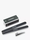 Tweezerman manicure kit with nail clipper, files, and buffer (British brand)