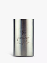 John Lewis Totally About You Personalised Message Stainless Steel Wine Cooler- Buy online at McGrocer