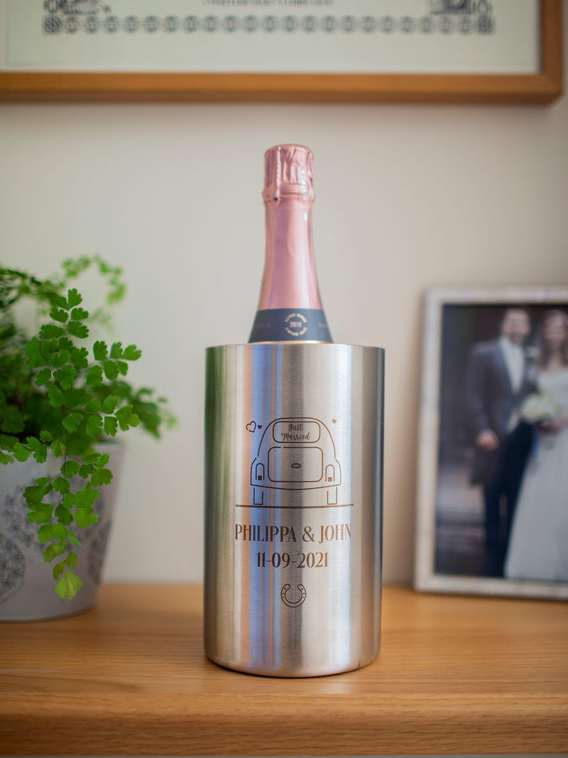 Totally About You personalised wedding wine cooler - British product