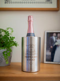 Totally About You personalised wedding wine cooler - British product