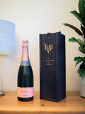 Totally About You personalised sliding lid pine wood wine box for standard bottle (British brand)