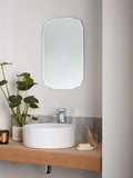 John Lewis vintage bathroom mirror scalloped shape, UK version