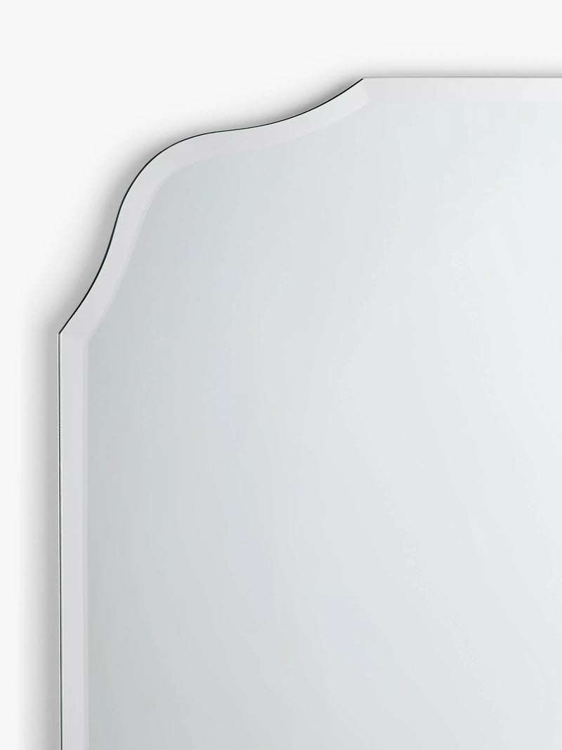 John Lewis vintage bathroom mirror scalloped shape, UK version