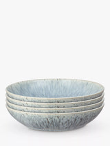 John Lewis Denby Halo Speckle Stoneware Pasta Bowls Set of 4 22cm Grey- Buy online at McGrocer