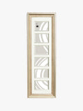 John Lewis multi-aperture photo frame in champagne for six 4x6 photos, UK version