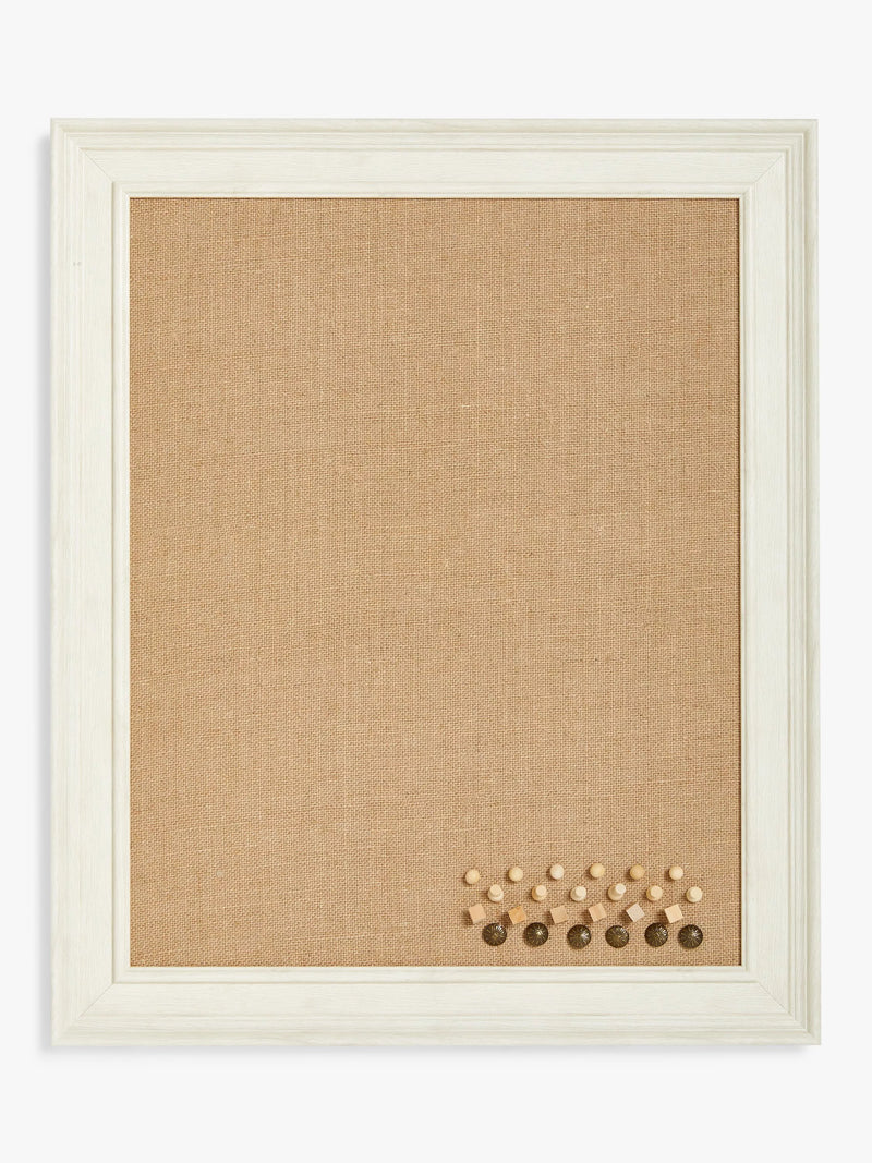 John Lewis natural pinboard photo frame with pins and saw-tooth fixings, UK version