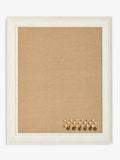John Lewis natural pinboard photo frame with pins and saw-tooth fixings, UK version