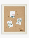 John Lewis natural pinboard photo frame with pins and saw-tooth fixings, UK version