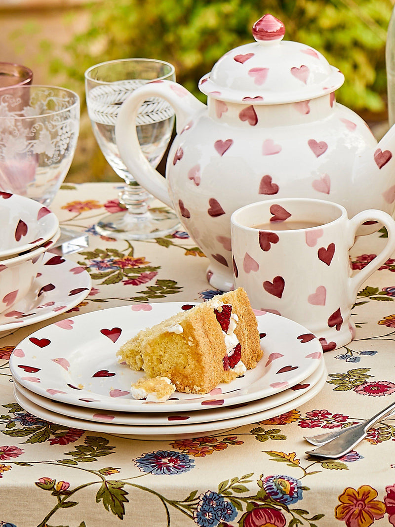 Emma Bridgewater Pink Hearts side plate 21.9cm (British brand)