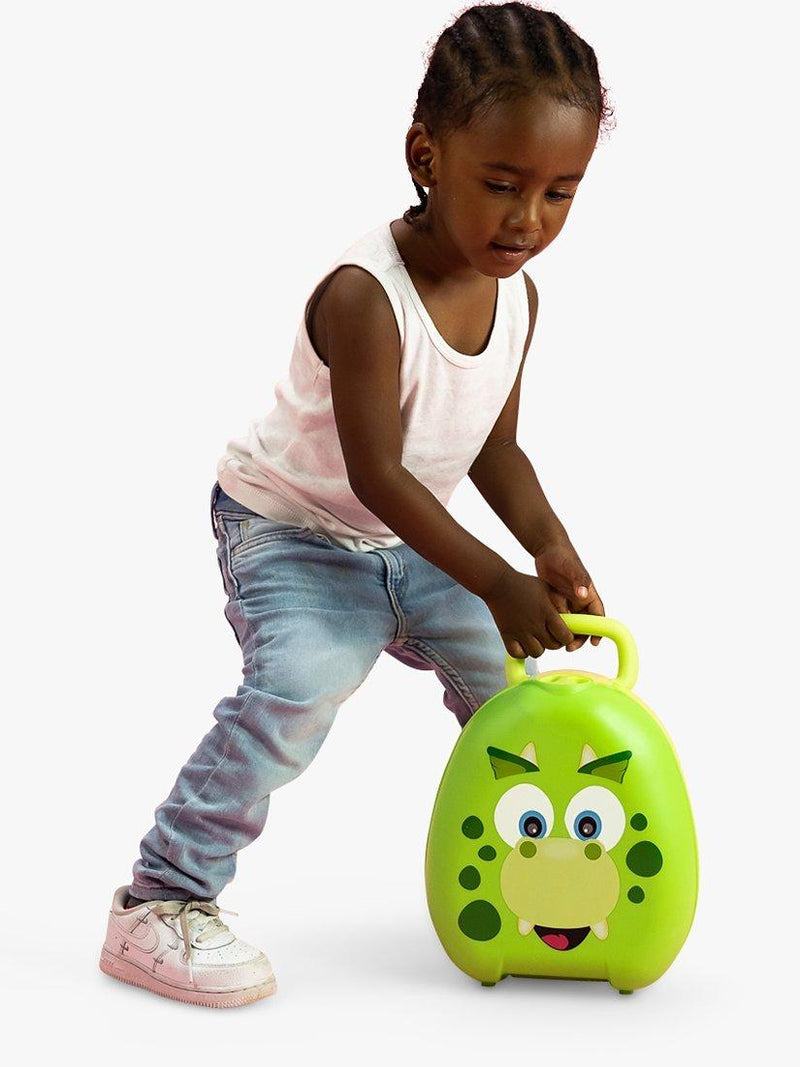 My Carry Potty Dino travel potty, imported from the UK