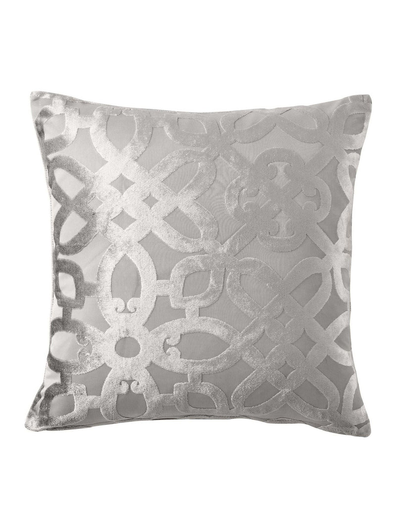 Catherine Lansfield lattice velvet cushion (British brand)