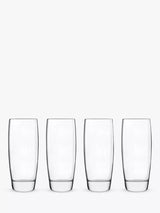 John Lewis Luigi Bormioli Michelangelo Glass Highballs, 435ml, Set of 4, Clear- Buy online at McGrocer